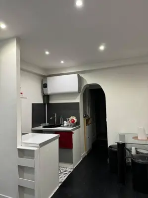 Cuisine ou kitchenette dans l'établissement charmant appartement : la défense/Paris/Arena