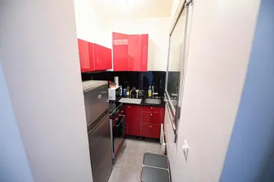 Cuisine ou kitchenette dans l'établissement Studio de luxe les champs Élysées 2