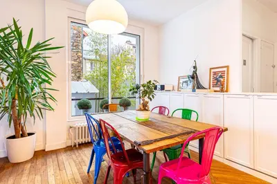 Cuisine ou kitchenette dans l'établissement GuestReady - Séjour Familial à Montrouge