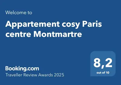 Certificat, récompense, panneau ou autre document affiché dans l'établissement Appartement cosy Paris centre Montmartre