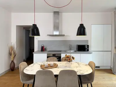 Cuisine ou kitchenette dans l'établissement Saint Germain des Pres - Prestige apartment with lift for 6