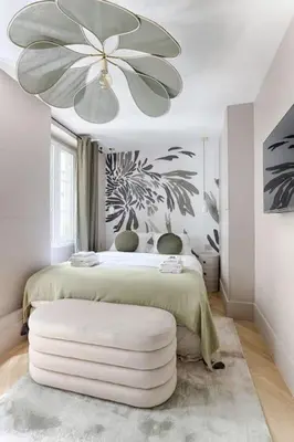 Un ou plusieurs lits dans un hébergement de l'établissement Prestige Luxury Flat 2BR 6P - Champ-Elysées