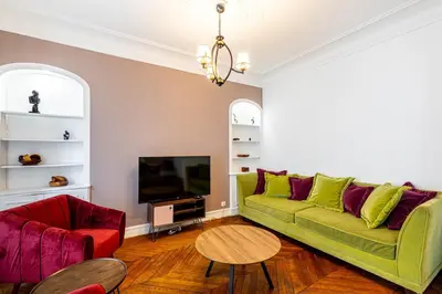 Coin salon dans l'établissement GuestReady -Apt familial en bordure de la Capitale