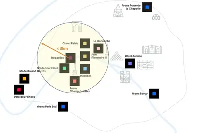 Plan de l'établissement Eiffel Tower view - Balcony - Trocadero