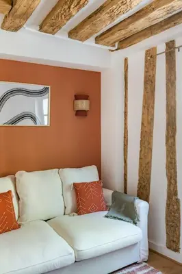 Coin salon dans l'établissement Pavillon Eden « Le cocon »