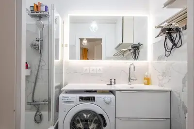 Salle de bains dans l'établissement Appartement cosy avec terrasse