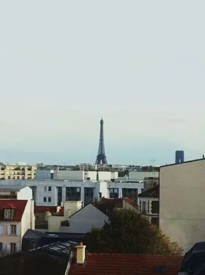 Vue générale sur Puteaux ou vue de la ville depuis l'appartement