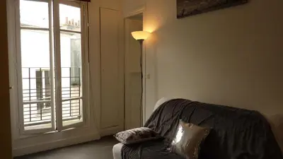 Coin salon dans l'établissement 1-bedroom apartment close to La Défense-Paris