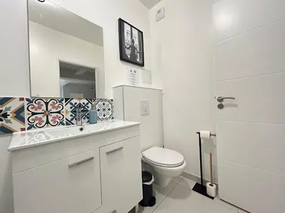 Salle de bains dans l'établissement Chic in Paris - Oberkampf