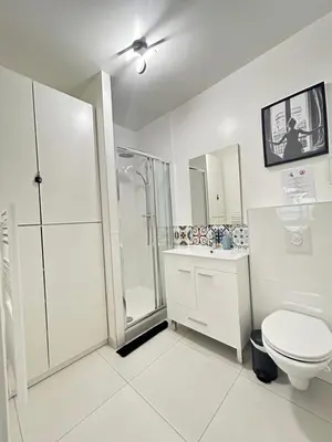 Salle de bains dans l'établissement Chic in Paris - Oberkampf