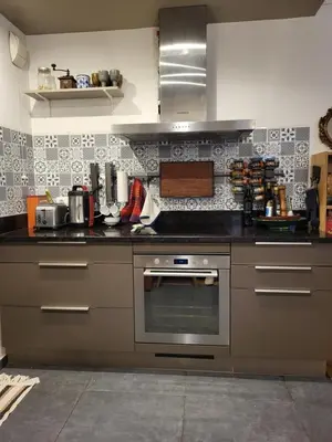 Cuisine ou kitchenette dans l'établissement Excellent Appart totalement rénové