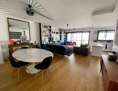 Coin salon dans l'établissement Luxury appartment 10 mn from Champs-Elysées