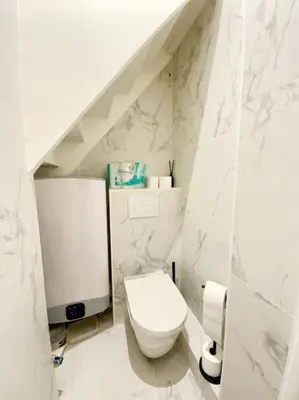 Salle de bains dans l'établissement GoodGuest-Cosy Duplex Gare D’Asnieres