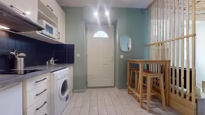 Cuisine ou kitchenette dans l'établissement Le Vert Neuilly - 10mn Paris