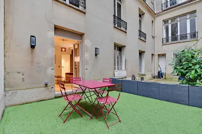 Jardin de l'établissement Chic apartment - 1BR-4P - Trocadero