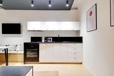 Cuisine ou kitchenette dans l'établissement Chic apartment - 1BR-4P - Trocadero