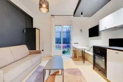 Cuisine ou kitchenette dans l'établissement Chic apartment - 1BR-4P - Trocadero