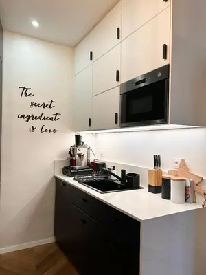 Cuisine ou kitchenette dans l'établissement Paris 16 lux and cozy 2 bedroom