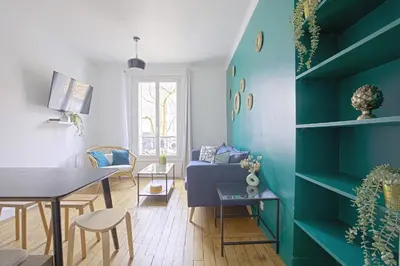 Coin salon dans l'établissement Luxury in the so chic 16th district