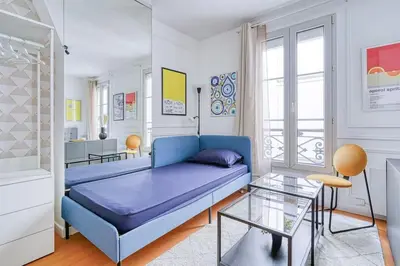 Coin salon dans l'établissement Apartment 3 People Voltaire-Saint Ambroise