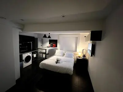 Un ou plusieurs lits dans un hébergement de l'établissement St Michel studio