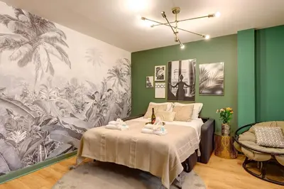 Un ou plusieurs lits dans un hébergement de l'établissement 370 Anthony - Superbe Appartement à Paris