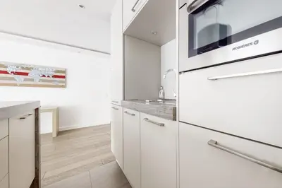 Cuisine ou kitchenette dans l'établissement Appartement proche Étoile
