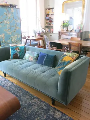 Coin salon dans l'établissement Appartement General Leclerc CityCosy