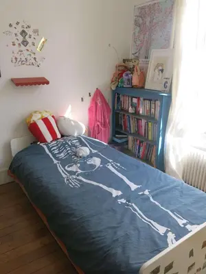 Un ou plusieurs lits dans un hébergement de l'établissement Appartement General Leclerc CityCosy