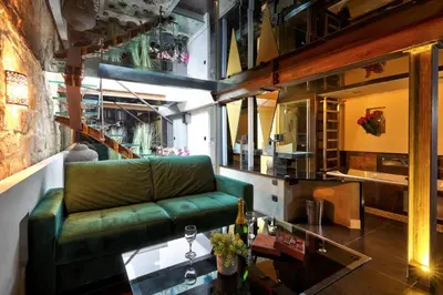 Coin salon dans l'établissement 257 Suite Pouchet - Superbe Appartement à Paris