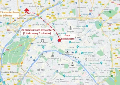 Plan de l'établissement Le nid douillet - Cosy and very close to Paris