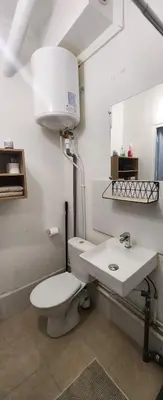 Salle de bains dans l'établissement Charmant studio spacieux paris