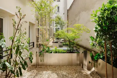 Jardin de l'établissement Edgar Suites Marais - Temple