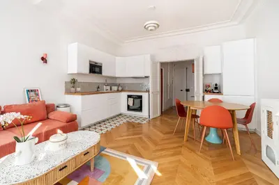 Cuisine ou kitchenette dans l'établissement Appartement 50 m² lumineux et refait à neuf