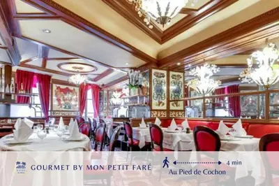 Restaurant ou autre lieu de restauration dans l'établissement Le Petit Rousseau - Cosy & Calme - by Mon Petit Faré