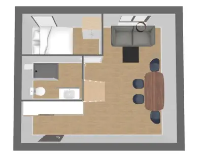Plan de l'établissement Le Petit Rousseau - Cosy & Calme - by Mon Petit Faré
