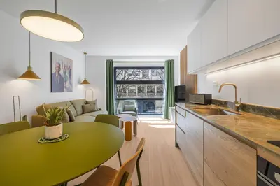 Cuisine ou kitchenette dans l'établissement Soubise