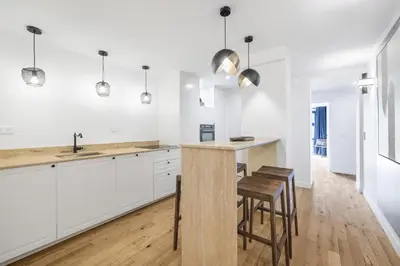Cuisine ou kitchenette dans l'établissement Signature