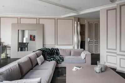 Coin salon dans l'établissement Resplendent Haussmann Design 100m2 - 2 BR