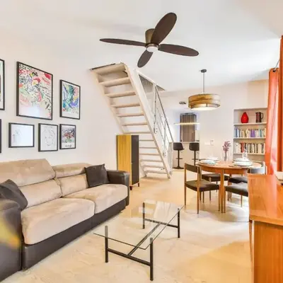 Spacious Duplex Oberkampf - Bail mobilité