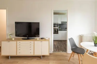 Cuisine ou kitchenette dans l'établissement Appartement spacieux aux portes de Paris