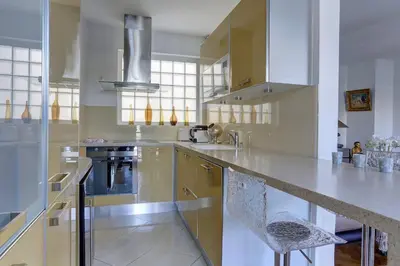 Cuisine ou kitchenette dans l'établissement Le Vernet - Boulogne