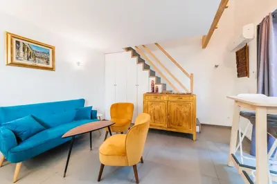 Coin salon dans l'établissement Oasis de Tranquillité