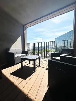 Vue générale sur la montagne ou vue sur la montagne depuis l'appartement