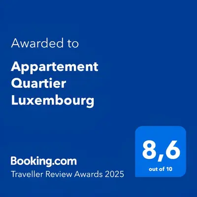 Certificat, récompense, panneau ou autre document affiché dans l'établissement Appartement Quartier Luxembourg Free Netflix