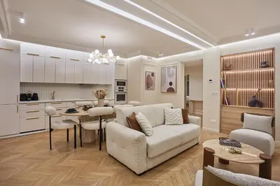 Cuisine ou kitchenette dans l'établissement Residence in the Marais with Air-conditioned by Studioprestige