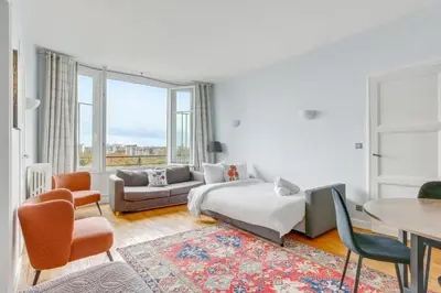 Un ou plusieurs lits dans un hébergement de l'établissement Appartement Cosy - 59 Rue Froidevaux Paris Montparnasse