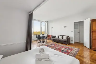 Coin salon dans l'établissement Appartement Cosy - 59 Rue Froidevaux Paris Montparnasse