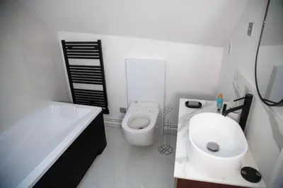Salle de bains dans l'établissement Au Cœur de Paris