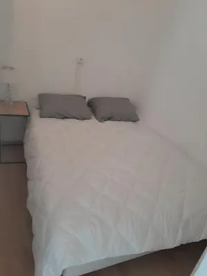Un ou plusieurs lits dans un hébergement de l'établissement Bel appartement à deux pas de paris